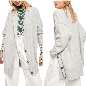 Free People Eucalyptus Long Cardigan
